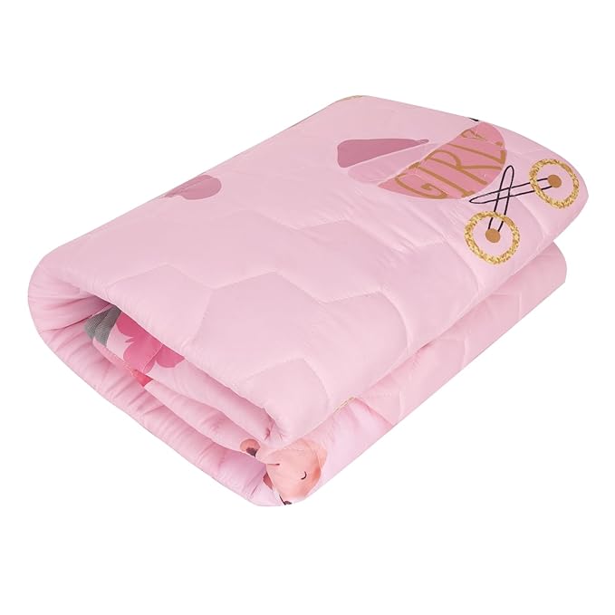 Baby Mat for Floor, 50 x 50 Play Mat for Playpen, Thicken Soft Padding Infant Play Mat, Non-Slip Cushioned Baby Floor Play Mat, Machine Washable Baby Crawling Mat (Pink World)