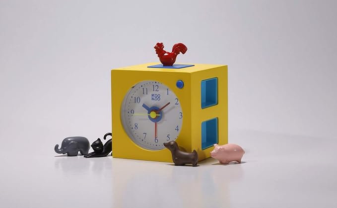 KOOKOO KidsAlarm Yellow, with 5 Different Farm Animals and Their Wake-up Calls (Natural Field Recordings)