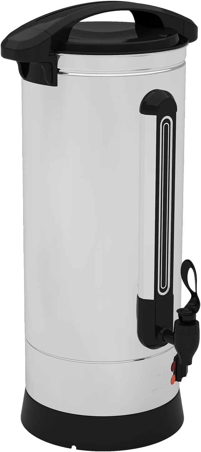 100 Cups Coffee Urn - 14l(3.8 Gallon) Large Coffee Maker,Commercial Coffee Maker - Stainless Steel, Double-Wall Insulated, Quick Brewing - Ideal for Large Events