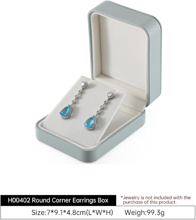 Earring Box For Studs, Leather Earring Jewelry Box,Earring Storage,Luxury Earring Gift Box For Engagement, Wedding,Premium Earing Display Box