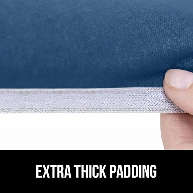 The Original GORILLA GRIP Ironing Board Cover, Silicone Coating, Full 54x15 Inch Size Scorch Resistant Padding, Elastic Edge, Heavy Duty Covers Standard Boards, Hook and Loop Fastener Strap, Navy