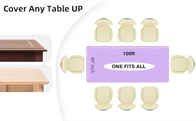 Craft And Party, Lavender Plastic Table Cover Roll - 40in X 100 feet Heavy Duty Plastic Banquet Table Cover Roll. (Lavender)