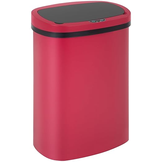 Kitchen Trash Can with Lid, 13 Gallon Automatic Garbage Can for Bathroom Bedroom Home Office 50 Liter Touch Free High-Capacity Brushed Waste Bin