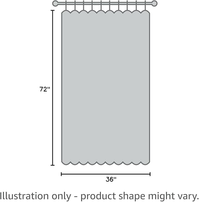 N&Y HOME Stall Waffle Weave Shower Curtain with Snap-in Fabric Liner & Hooks Set - 36" x 72" Small Shower Stall Size, Hotel Style & Mesh Top Window, Machine Washable - 36x72, Blue