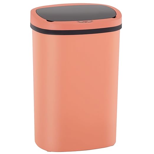 Kitchen Trash Can with Lid, 13 Gallon Automatic Garbage Can for Bathroom Bedroom Home Office 50 Liter Touch Free High-Capacity Brushed Waste Bin