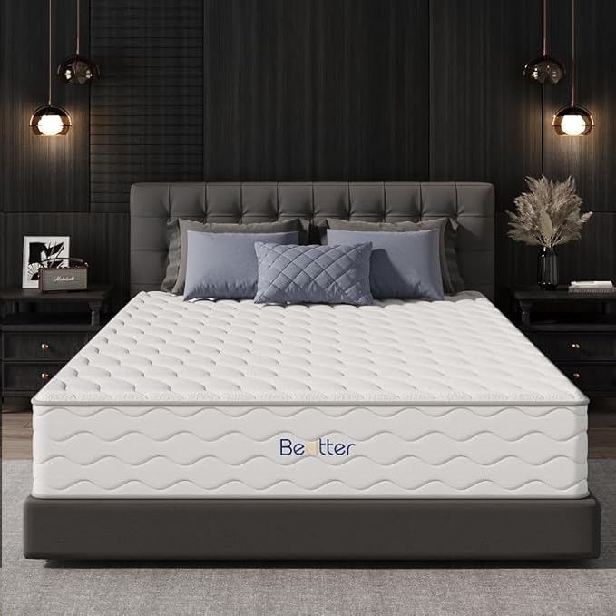 12 Inch Queen Hybrid Mattress, 7-Zone Green Tea & Charcoal Cooling Gel Memory Foam Mattress in a box,Pocketed Springs for Isolate Motion, Pressure Relief, CertiPUR-US Certified, Support Comfort