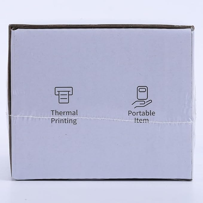 Phomemo Barcode Printer - M110 Label Maker Machine Wireless Bluetooth Themal Label Printer for Small Business, School, Barcode, Address, Jewelry, Clothing, Organizing, Orange