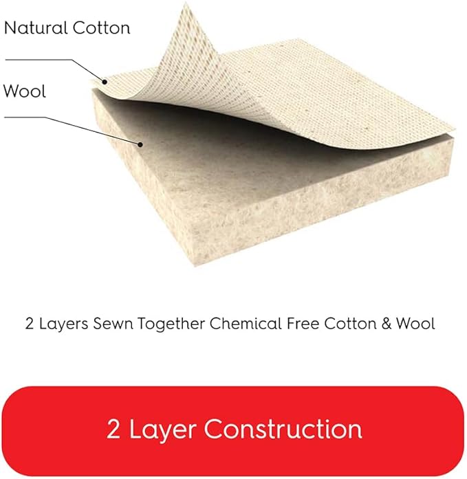 TIVIT Ironing Board Cover for Bartinelli Classic Ironing Board, 43x13, Ecotek Chemical Free Eco-Friendly Wool Padded Cover, Fastener Straps, Elastic Pull Bungee Cord, Made in Italy