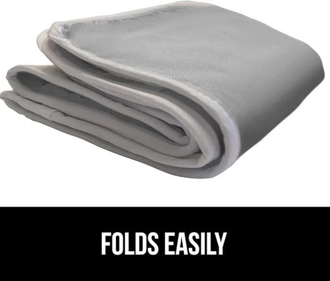 GORILLA GRIP Ironing Mat, Portable Iron Pad, Magnetic Cover and Padding for Top of Washer, Dryer, Tabletop, Countertop, Silicone Coating and Scorch Resistant, Travel Size 28 x 24 in, Silver