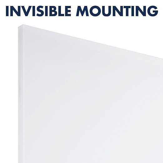 Quartet Glass Whiteboard, Magnetic Dry Erase Board, Wall Mounted Whiteboard for Office, School and Home, 48"W x 85"H, White (Q014885IMW)