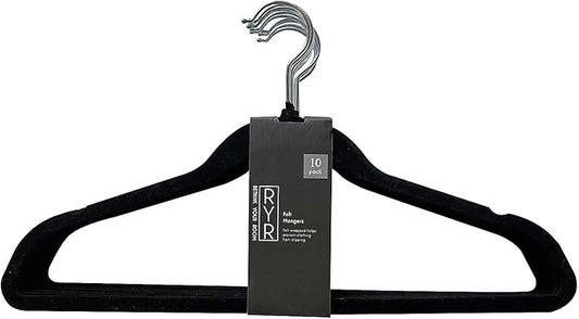 60 Pack Velvet Hangers - Non-Slip and Space-Saving Closet Organizers - Durable Soft-Touch, Black Hangers for Clothes, Coats, and Wardrobe Essentials Luxury, Ganchos De Ropa, Gift