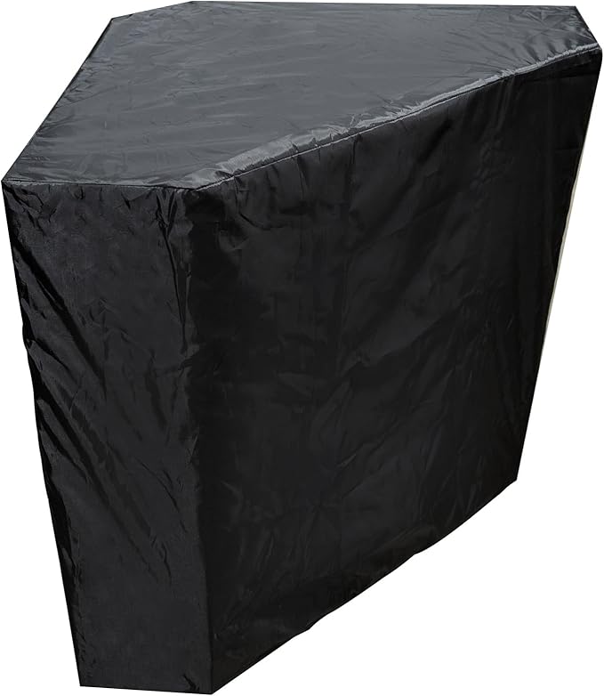 CT Copper Tailor Outdoor Kitchen Corner Cabinet Cover Black, Heavy duty Waterproof 600D Oxford