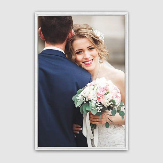wall26 Framed Custom Canvas Wall Art for Living Room, Bedroom Canvas Prints for Home Decoration Ready to Hang - 24"x36", White Frame