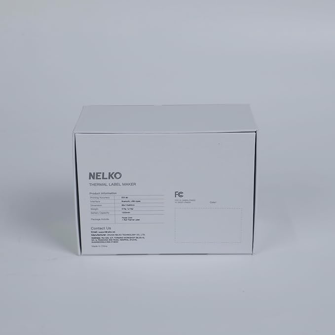 Nelko Label Maker Machine with Tape, PM220 Bluetooth Label Printer, 2 Inch Portable Thermal Printer for Small Business, Address, Logo, Clothing, Sticker Printer for Phones & PC, 1 Count, Maroon