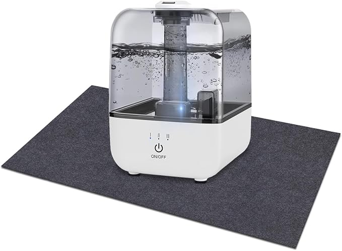 Humidifiers Mat,For floor surface/Absorbent mat Lightweight Washable Floor Mat，Under the Humidifiers Mat，Multifunctional home appliance mat，back Non-slip(24" x 24")