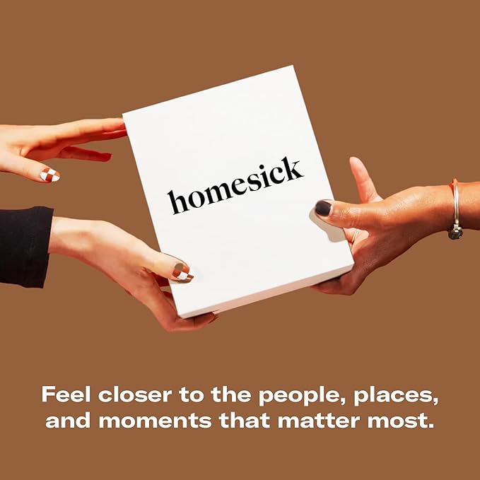 Homesick Scented Candles for Home (City Lights) - 7.5 oz Long-Lasting Natural Soy Wax Blend Jar Candle Gift for Women & Men for All Occasions, 30-35 Hours Burn Time - Notes of Amber & Bergamot
