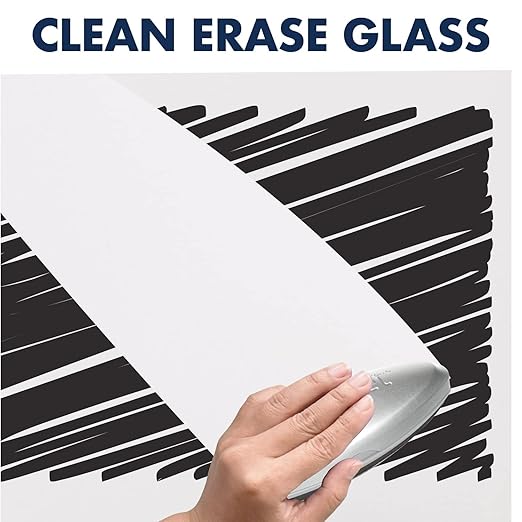 Quartet Glass Whiteboard, Magnetic Dry Erase Board, Wall Mounted Whiteboard for Office, School and Home, 28"W x 50"H, White (Q012850IMW)