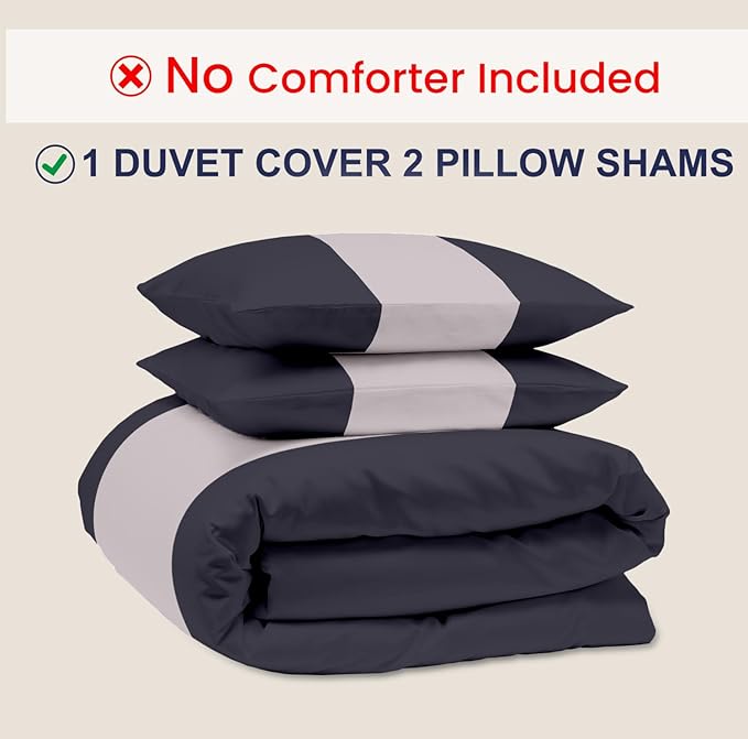Kotton Culture 3 Pc Twin Size Duvet Cover Set- 100% Egyptian Cotton Sateen 600 TC Ultra Soft Premium Durable Comforter Cover Zipper Closure & Corner Ties (Dashing Grey, Twin/Twin XL 68" X 90")