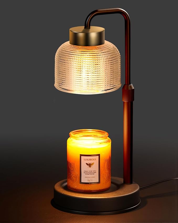 Candle Warmer Lamp with Timer & Dimmable Brightness, House Warming Gifts New Home, Candle Warming Lamp Gifts for Christmas, Birthday Gifts for Women Mom, Flameless Wax Melt Warmer for Jar Candles