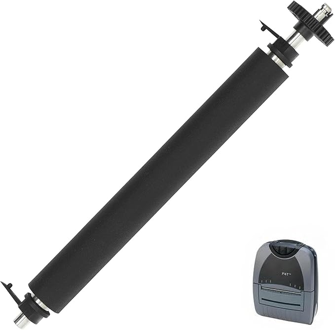 Platen Roller for Zebra P4T RP4T Thermal Label Barcode Printer,Label Maker Transfer Roller Support Printer P/N:AK18913-005 (Including Gear Parts)