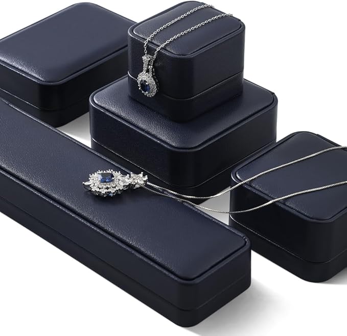 Ring Box, Leather Ring Case,Premium Mens Jewelry Box,Luxury Ring Box For Proposal,Blue Ring Boxes