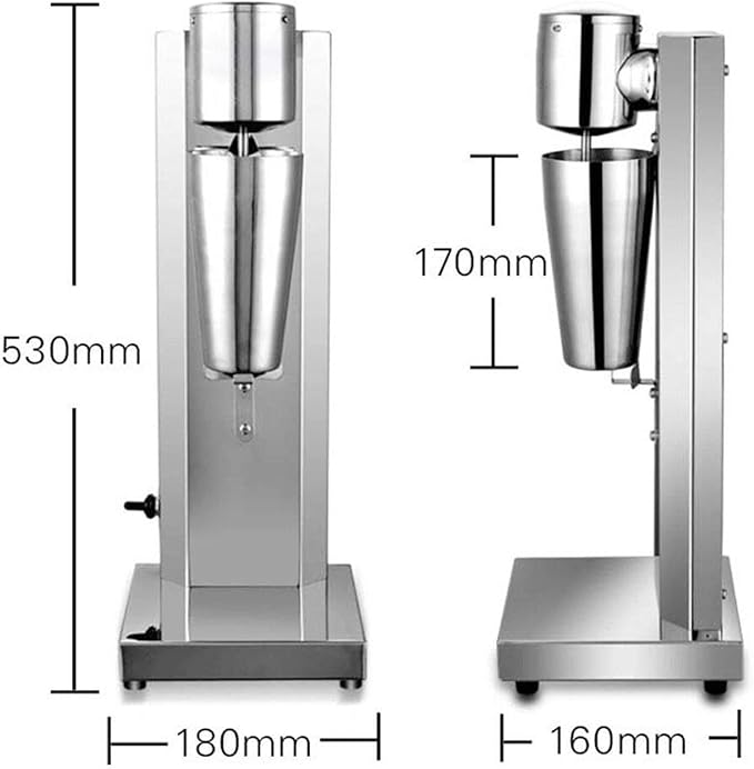 DYRABREST 650ML Commercial Electric Milk Shaker Maker Drink Smoothie Blender