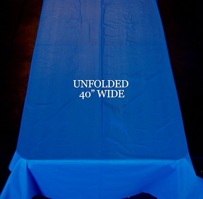 Craft And Party, Purple Plastic Table Cover Roll - 40in X 100 feet Heavy Duty Plastic Banquet Table Cover Roll. (Purple)