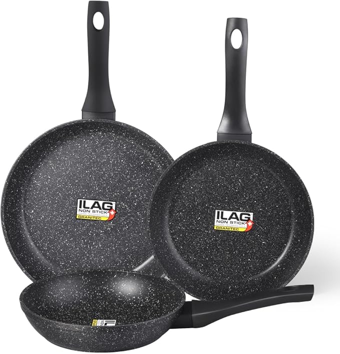 Non Stick Frying Pans,Healthy Stone Cookware,Deep Frying Pan Skillet,Omelette Pan,Egg Pans Nonstick，PFOA-free Non Toxic Frying Pan (8 Inch)