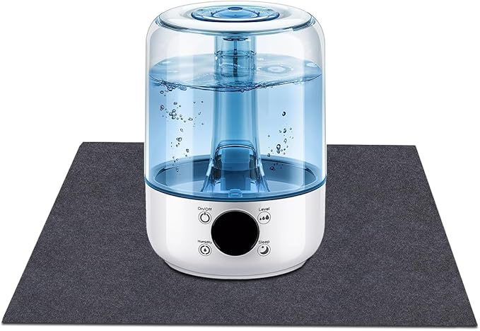 Humidifiers Mat,For floor surface/Absorbent mat Lightweight Washable Floor Mat，Under the Humidifiers Mat，Multifunctional home appliance mat，back Non-slip(24" x 24")