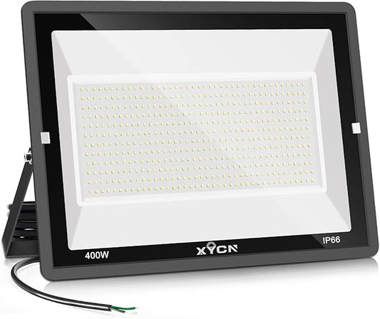 400W LED Stadium Flood Lights Outdoor(2350W Equivalent),50000LM Super Bright LED Arena Lights 100-277V IP66 Waterproof 5000K Daylight White Commercial Lighting for Sports Fields and Counts