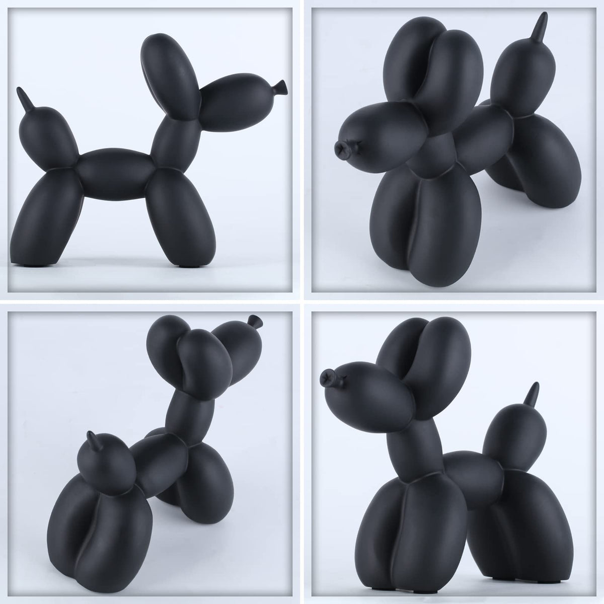 XIAOMAGG Creative Balloon Dog Sculpture Modern Home Decoration Trendy Animal Art Ornaments Collection Figurine Bedroom Living Room Office Desktop Resin Decors