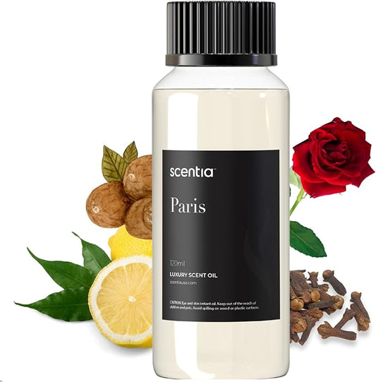 Hotel Frgarance Oil Inspired by The Hotel Costes - 120 mL 4.06 fl oz - Refill Diffuser Oil Blend Rose, Clove & Sandalwood Notes for Aromatherapy Diffusers - Paris