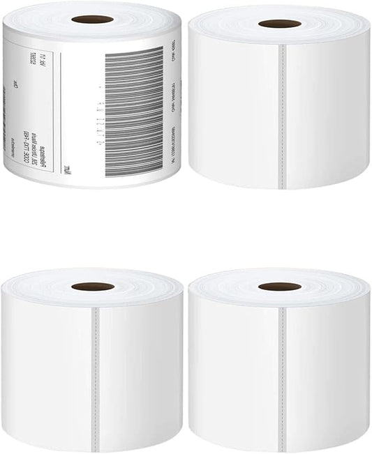 Direct Thermal Labels 4x6-450 Labels/Roll, Thermal Shipping Labels for Zebra 2844 ZP-450 ZP-500 ZP-505,4 Rolls,1800 Labels(NOT for DYMO)