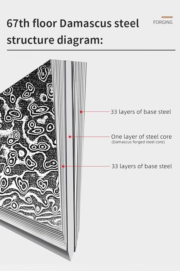 4.7" Paring Knife Damascus Steel Fruit Knives - 67-Layer Forged Kitchen Peeling Knife with Natural Solid Wood Handle Kitchen Utility Knives, 15° Double-Edged Blade, Ultra-Sharp & Durable