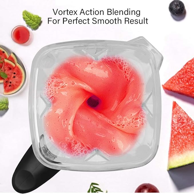 BioloMix Professional Countertop Blender Smoothie Mixer with 68Oz BPA Free Pitcher, Smart Timer And Pre Programed Peak 2200W Power Mixer With 8 Blades for Crushing Ice, Frozen Dessert