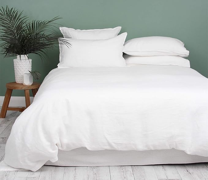 King Duvet Cover 1000 Thread Count 100% Egyptian Cotton Sateen Weave Long Staple White Quilt Cover 3 PC Bedding Set - Comforter Cover & 2 Pillow Shams with Zipper Closure