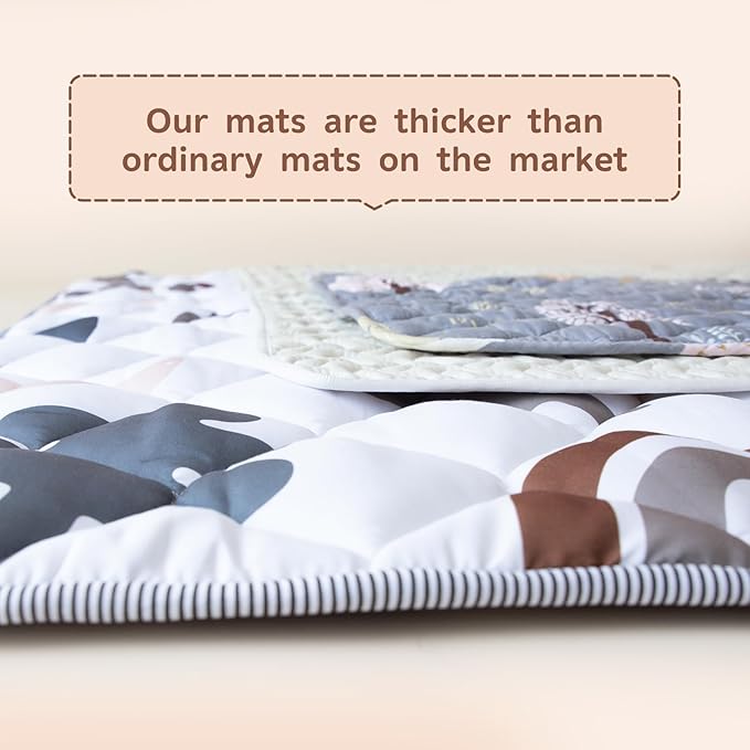 Baby Play Mats for Floor 71"x59" Play Mat for Playpen Thicken Soft Premium Playmats for Babies and Toddlers Machine Washable for Easy Care