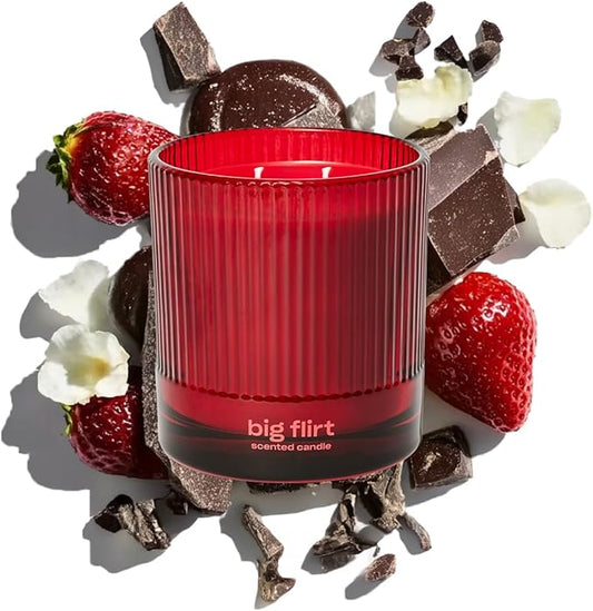 Big Flirt Luxury Scented Candle by Snif, Valentine's Day Candle, 50+ Hours, 100% Cotton Fiber Wicks, Soy Wax Blend, Non-Toxic, Vegan, 8.5 oz