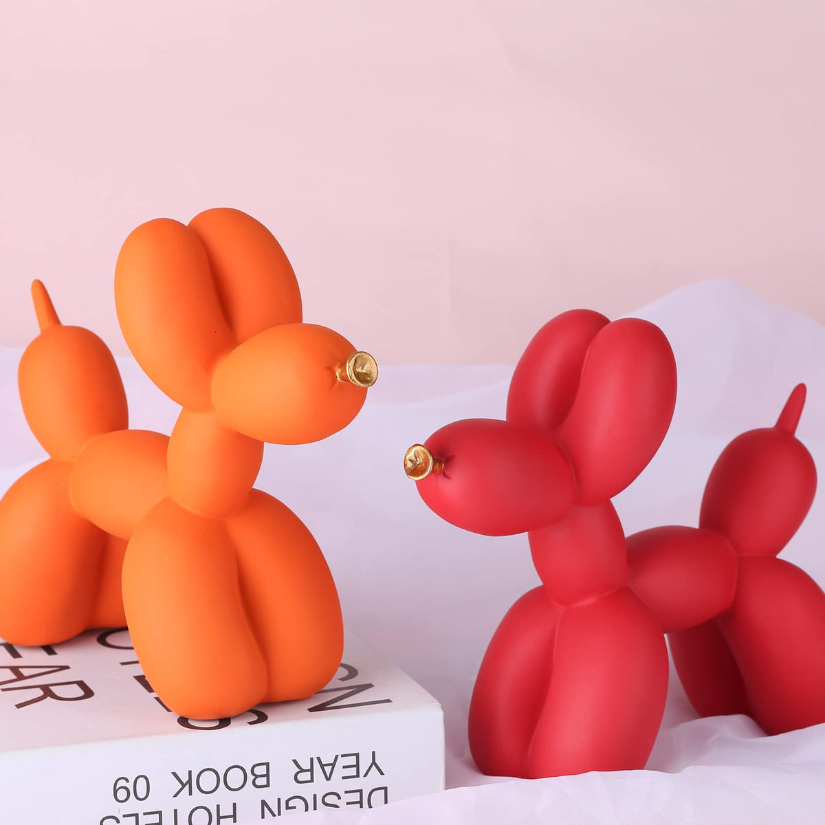 XIAOMAGG Creative Balloon Dog Sculpture Modern Home Decoration Trendy Animal Art Ornaments Collection Figurine Bedroom Living Room Office Desktop Resin Decors