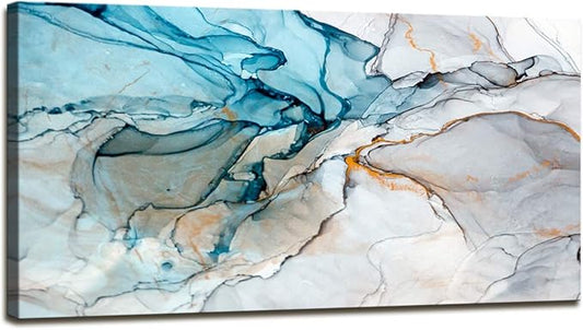 DZL Art A73862 Framed Wall Art Colorful Abstract Painting Background Canvas Wall Art Print Painting for Wall Decor Home Decor