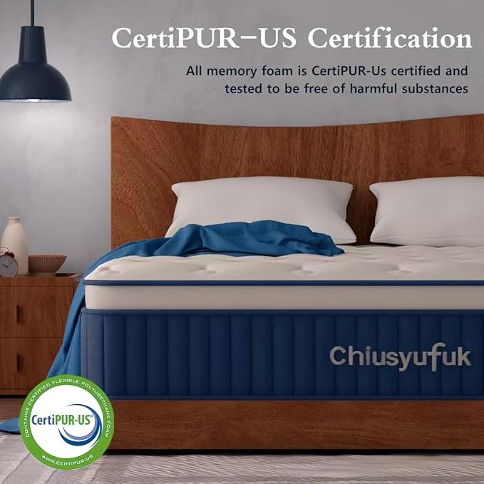 Full Mattress,10 inch Full Size Mattress,Hybrid mattresses,Single,Gel Memory Foam Individually Wrapped Pocket Coils Innerspring Pressure Relief,Soft,CertiPUR-US Certified,Fiberglass-Free,