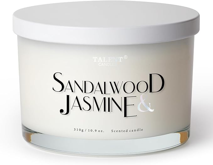 Scented Candles for Home - Large 3 Wick Jar Candles - Natural Soy Wax Candles Gifts for Women & Men - Aromatherapy Aesthetic Candles