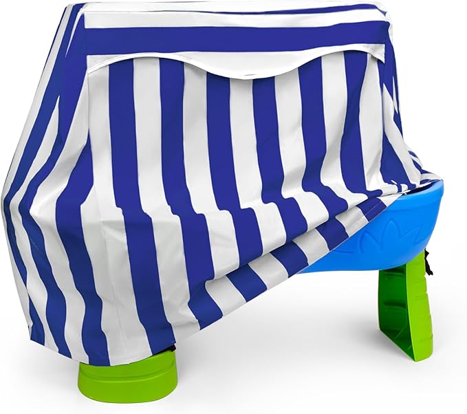 Kids Water Table Cover for Step 2 Rain Showers Splash Pond Water Table, Outdoor Waterproof Anti-UV Kids Water Play Table Cover (Blue)