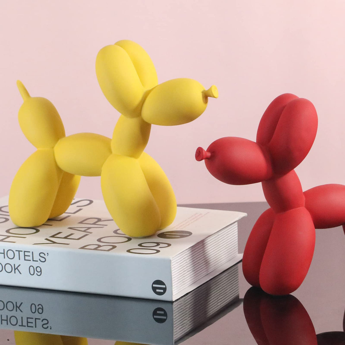 XIAOMAGG Creative Balloon Dog Sculpture Modern Home Decoration Trendy Animal Art Ornaments Collection Figurine Bedroom Living Room Office Desktop Resin Decors