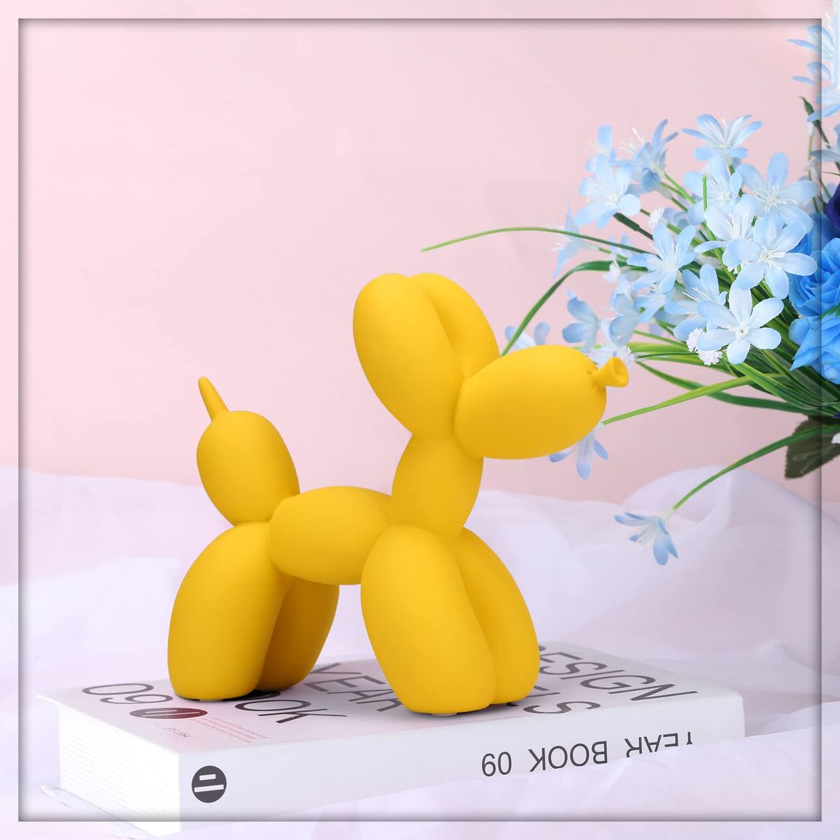 XIAOMAGG Creative Balloon Dog Sculpture Modern Home Decoration Trendy Animal Art Ornaments Collection Figurine Bedroom Living Room Office Desktop Resin Decors