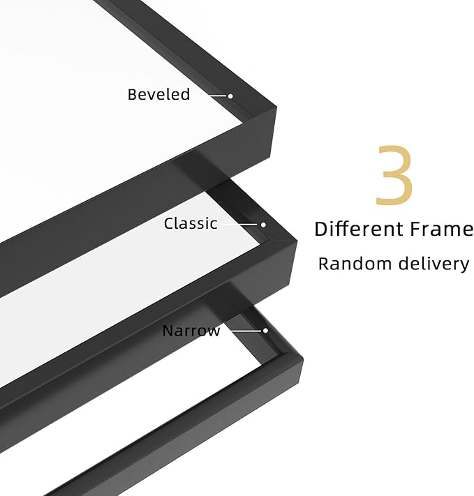 Beauty4U 59" x 16" Tall Full Length Mirror with Stand, Black Wall Mounting Full Body Mirror, Metal Frame Full-Length Tempered Mirror for Living Room, Bedroom