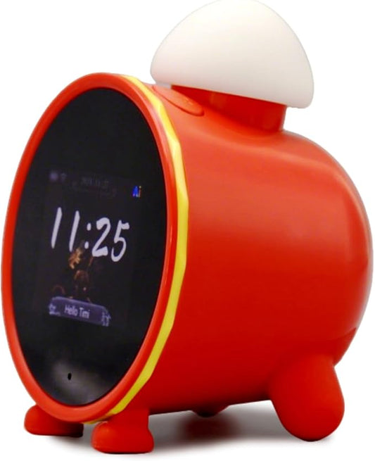 AI Clock Smart Clock with ChatGPT, WiFi Connect Voice Assistant Sound Clock Alarm with 2.8-Inch to Wake Alarm Clock for Toddlers and Kids