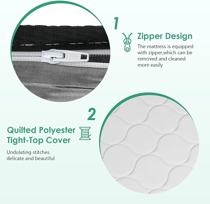 PayLessHere 6 Inch Hybrid Mattress with Innerspring and Foam/Fiberglass Free/Medium Firm Spring Mattress/Full Size Mattress in a Box/CertiPUR-US Certified/Cool Sleep Pressure Relief