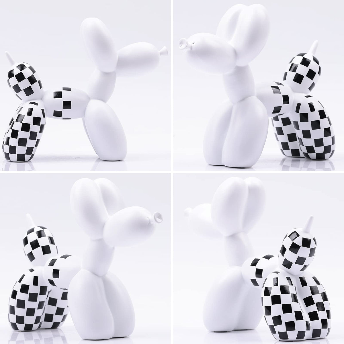 XIAOMAGG Creative Balloon Dog Sculpture Modern Home Decoration Trendy Animal Art Ornaments Collection Figurine Bedroom Living Room Office Desktop Resin Decors