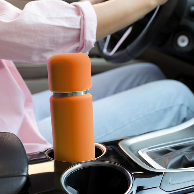 Vejo Personal Blender Powder-Powered Blending System | No Shaking | No Clumps | No Prep | Easy One-Button Design | USB Rechargeable Blender | Orange